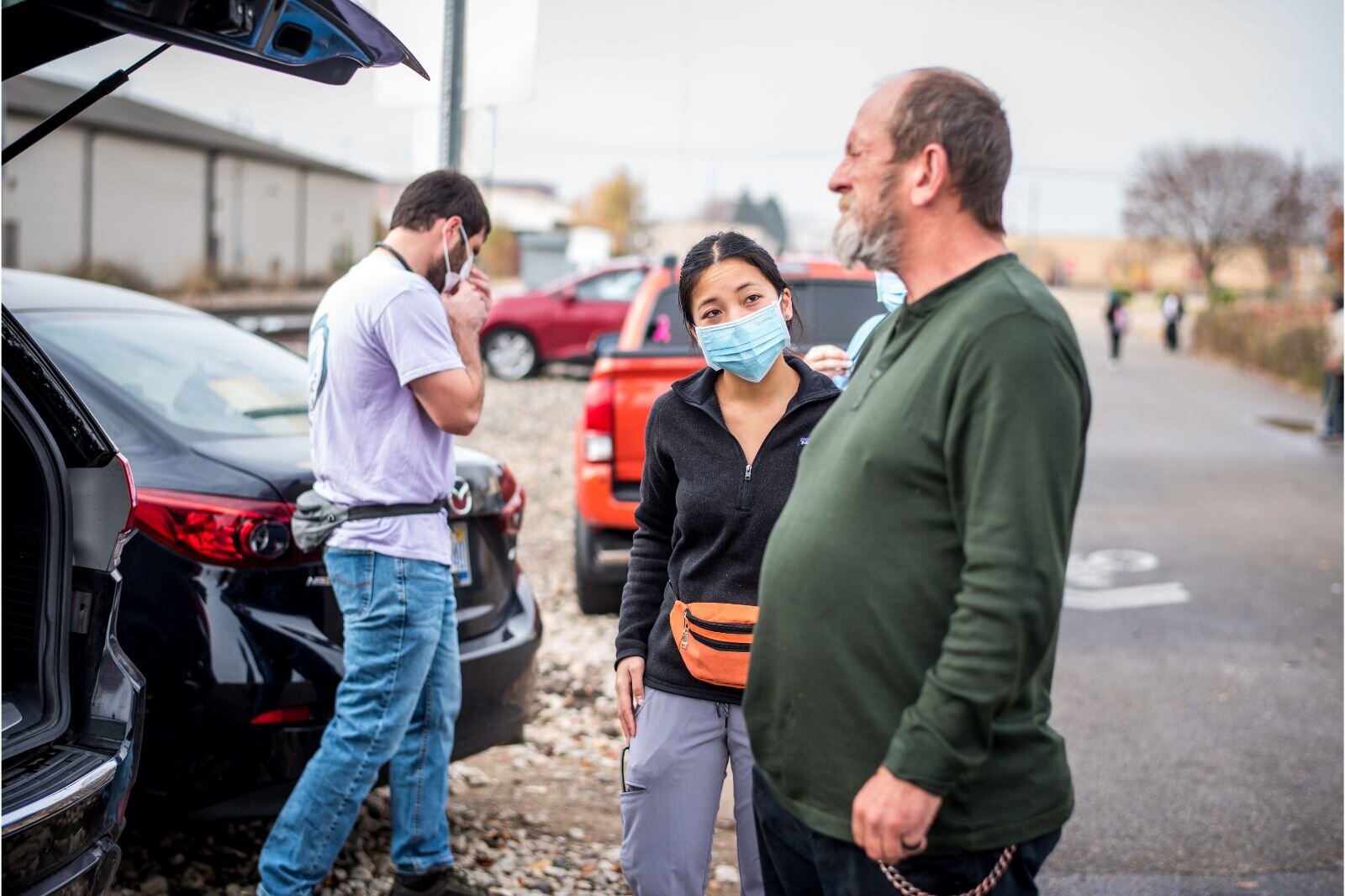 "Pops" gets a checkup from Street Medicine Kalamazoo. 