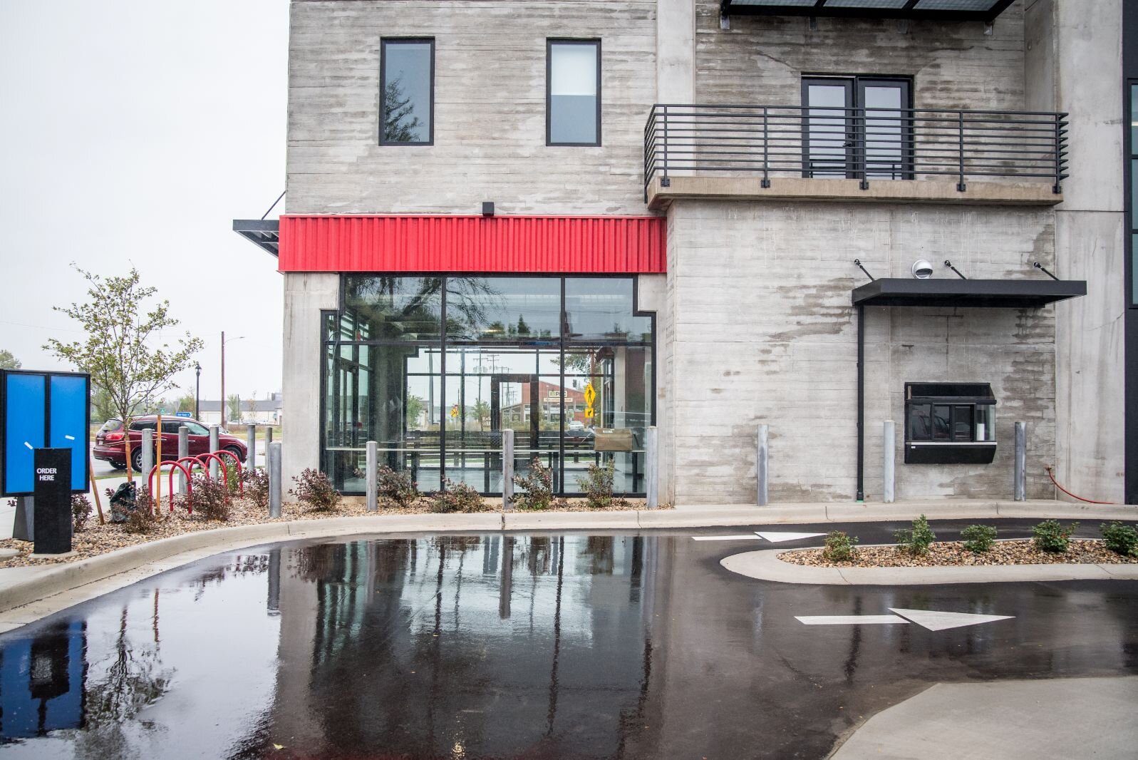 Harrison Circle Apartments has secured entrances. Residents use keybobs to come and go.