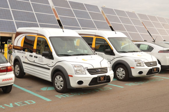 WMU's fleet of electric service vehicles