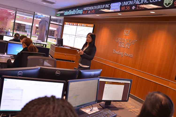 Greenleaf Trust Trading Room at WMU