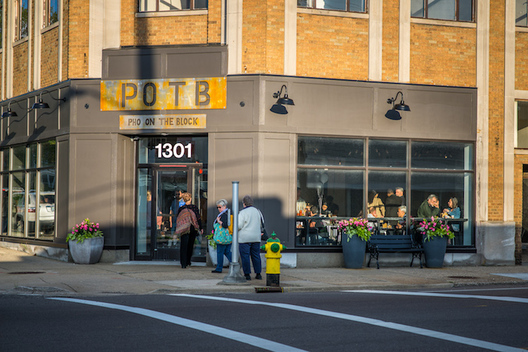 The Washington Square business district of the Edison Neighborhood is changing. Photo by Fran Dwight