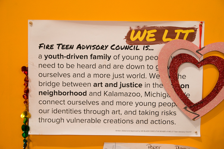 About the Teen Advisory Council. Photo by Fran Dwight