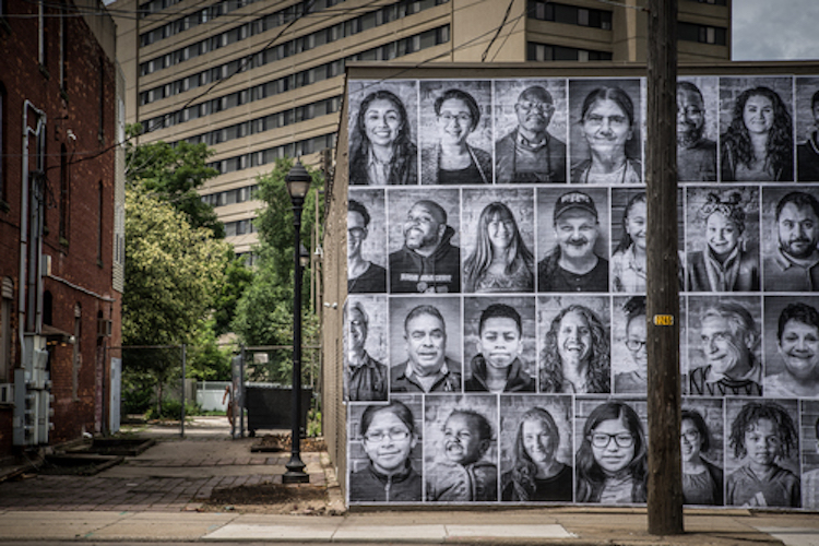 "We Are Edison" will be on display until the building is sold. Photo by Fran Dwight