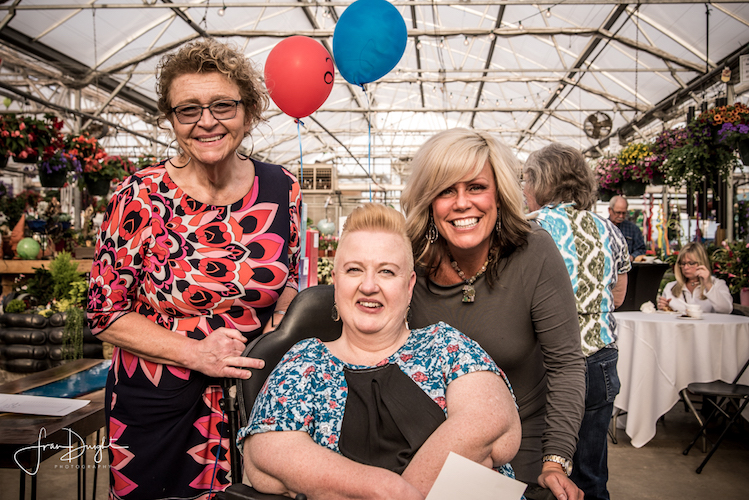 Pam Burpee at the Comstock Community Center fund raiser. Photo by Fran Dwight.