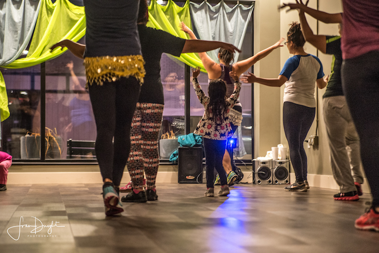 Dancing at Art Hop in the Edison Neighborhood. Photo by Fran Dwight