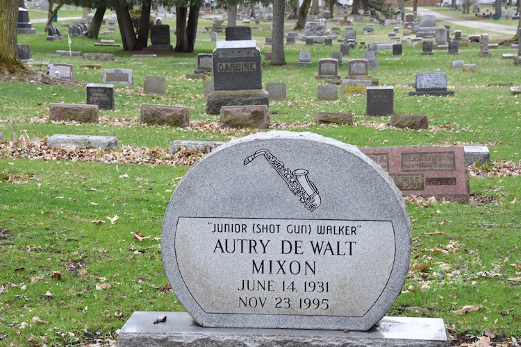 The gravesite of Junior Walker