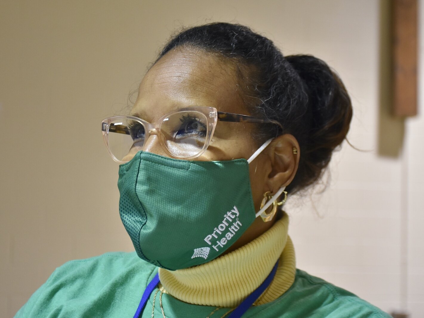 Arniece Montgomery is a caregiver to her father and has been a COVID ambassador. She’s seen here at Washington Heights United Methodist Church.