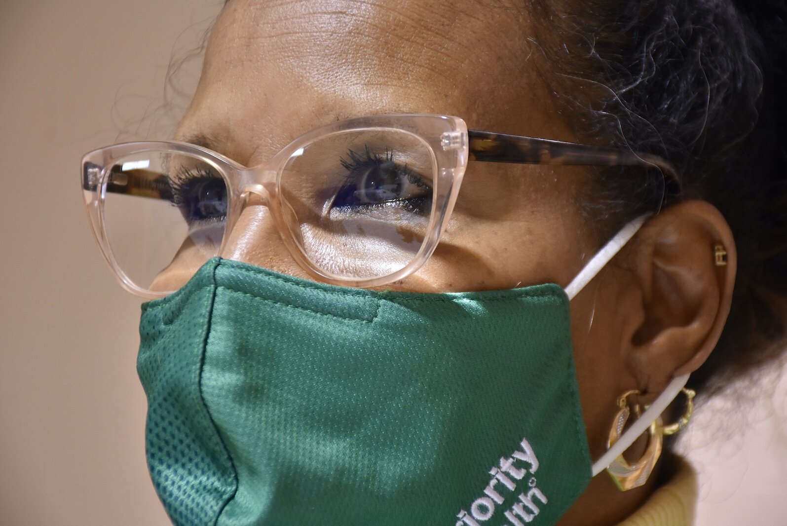 Arniece Montgomery is a caregiver to her father and has been a COVID ambassador. She’s seen here at Washington Heights United Methodist Church.