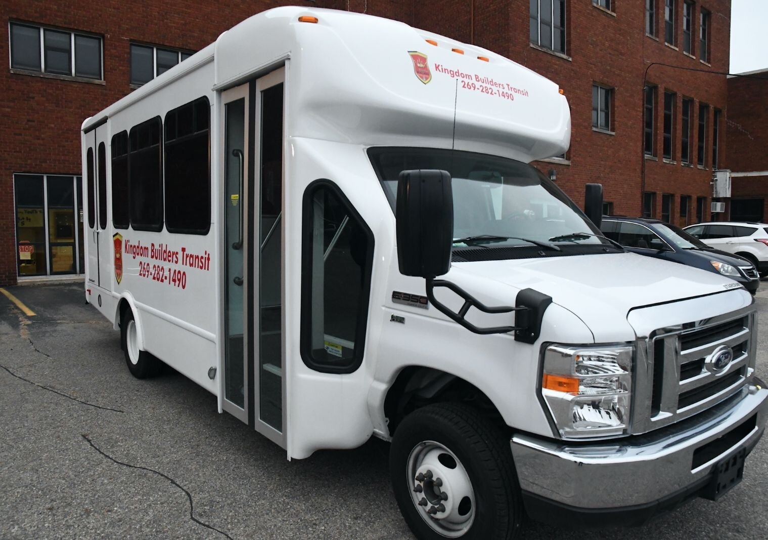 A van that Kingdom Builders Worldwide uses to pick up people for a variety of purposes.