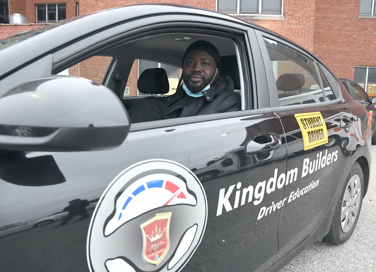 Ernest Iyobor is a student in Kingdom Builders Worldwide driver education/training program. The Nigeria-native works in Ft. Custer and currently relies on public transportation.