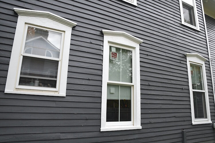 Some of the windows in the Potier home which were recently replaced.