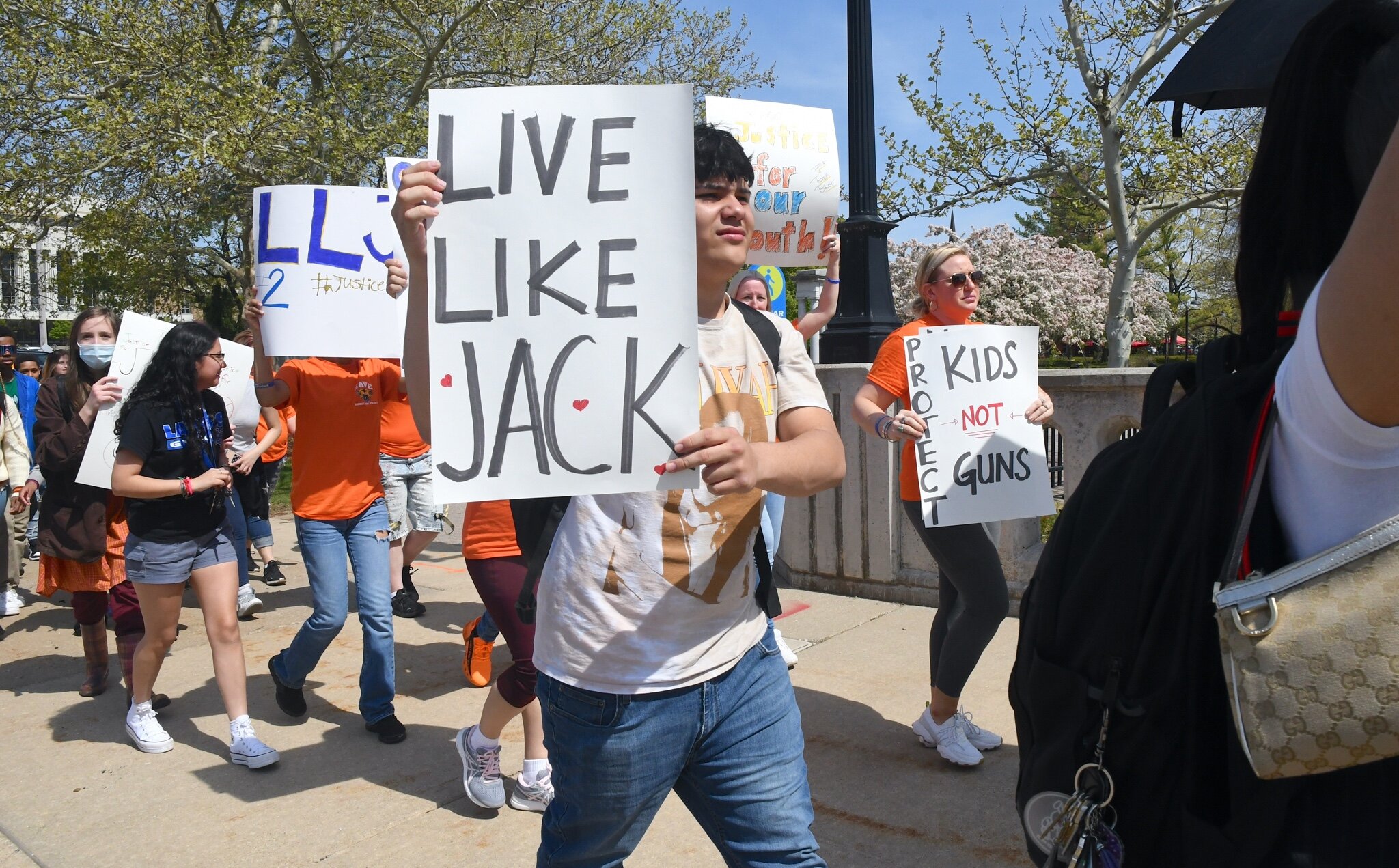 Scenes from the anti-gun violence march in downtown Battle Creek.