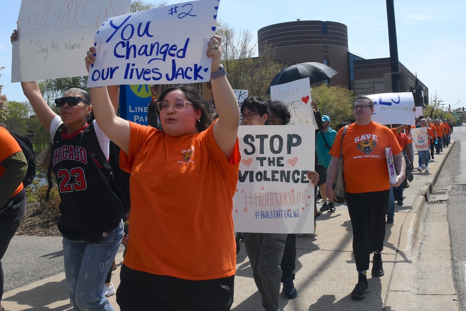 Scenes from the anti-gun violence march in downtown Battle Creek.