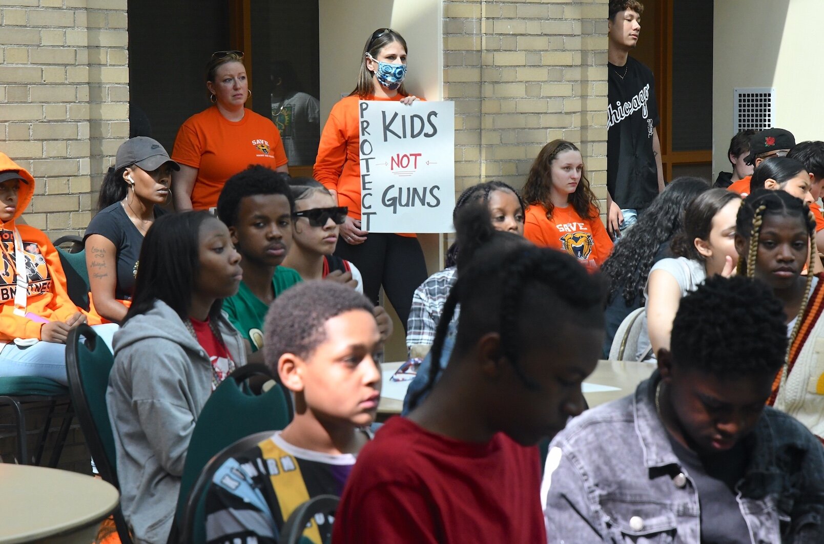 Scenes from the anti-gun rally at First Congregational Church in downtown Battle Creek.