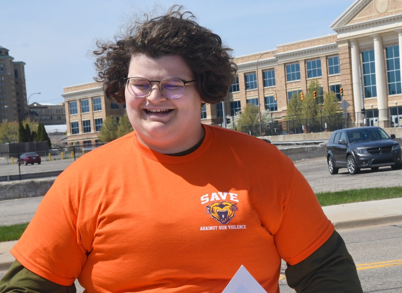 Marshall Murdick, a senior at Battle Creek Central High School, was an organizer of an anti-gun violence march and rally in downtown Battle Creek.