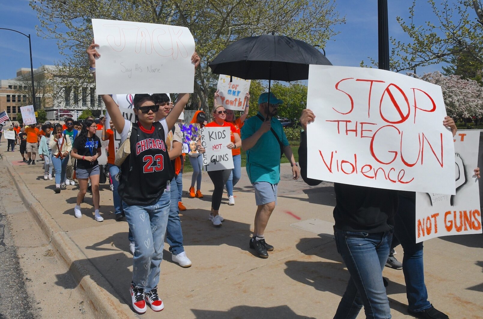 Scenes from the anti-gun violence march in downtown Battle Creek.