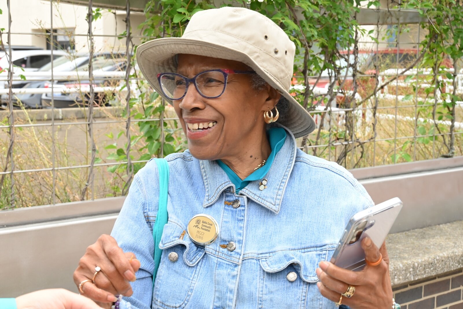 Peggy Evans, BCCF employee, are seen at the BCCF’s block party.
