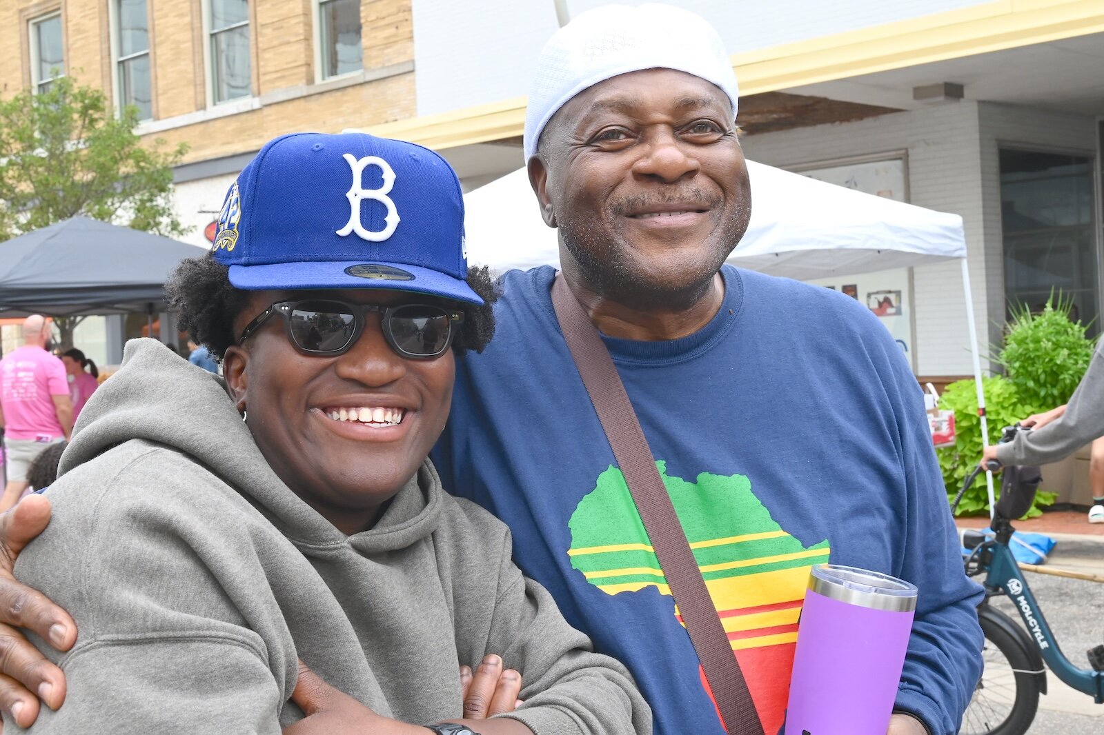 Vania Word and Franklin Ballard are seen at the BCCF’s block party.