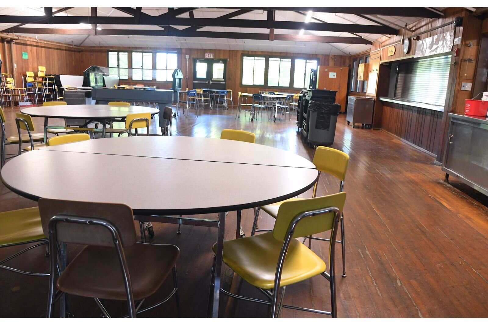 The dining area at Clear Lake Camp