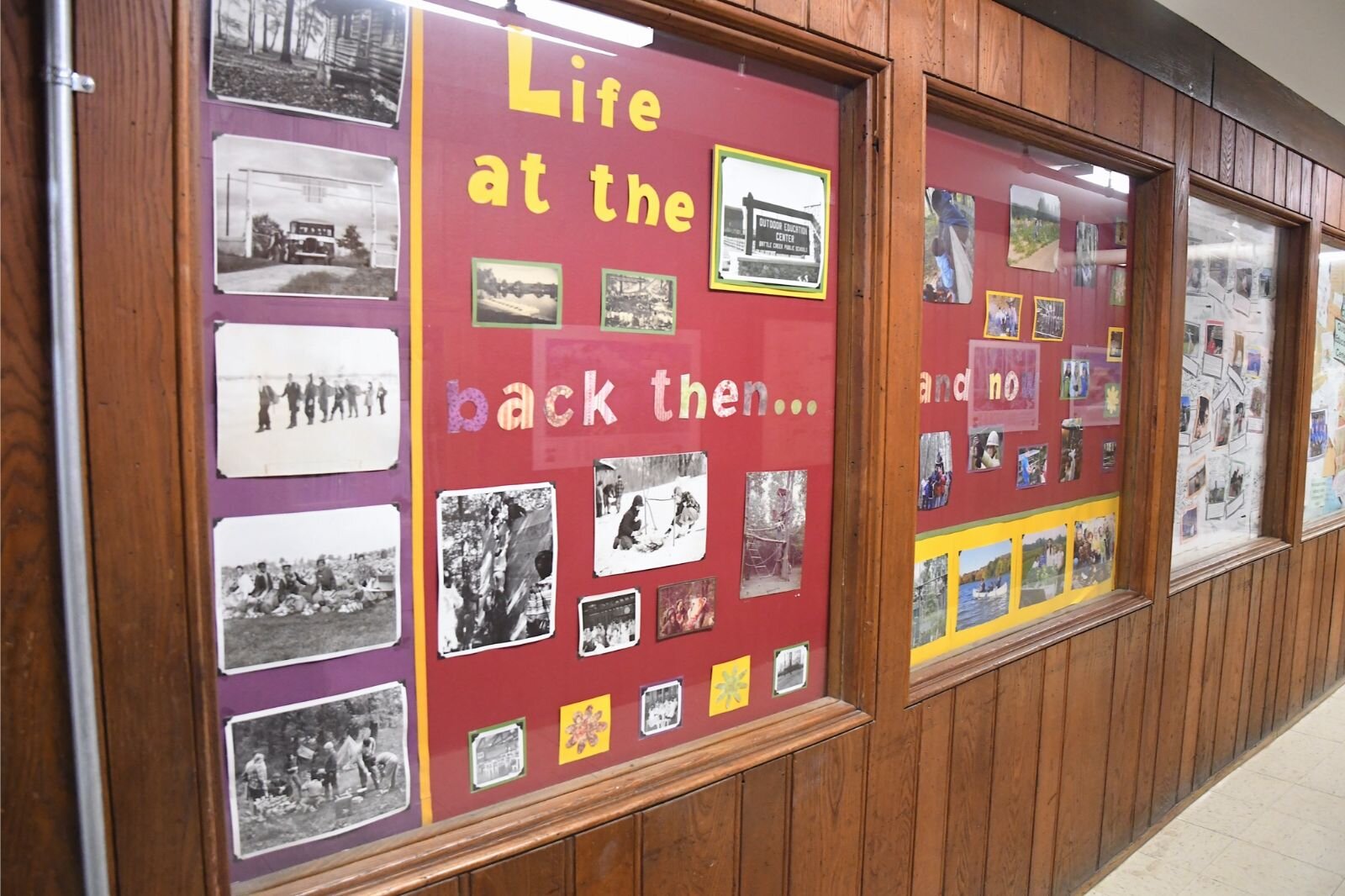 History is on the walls of one of the main buildings at Clear Lake Camp.