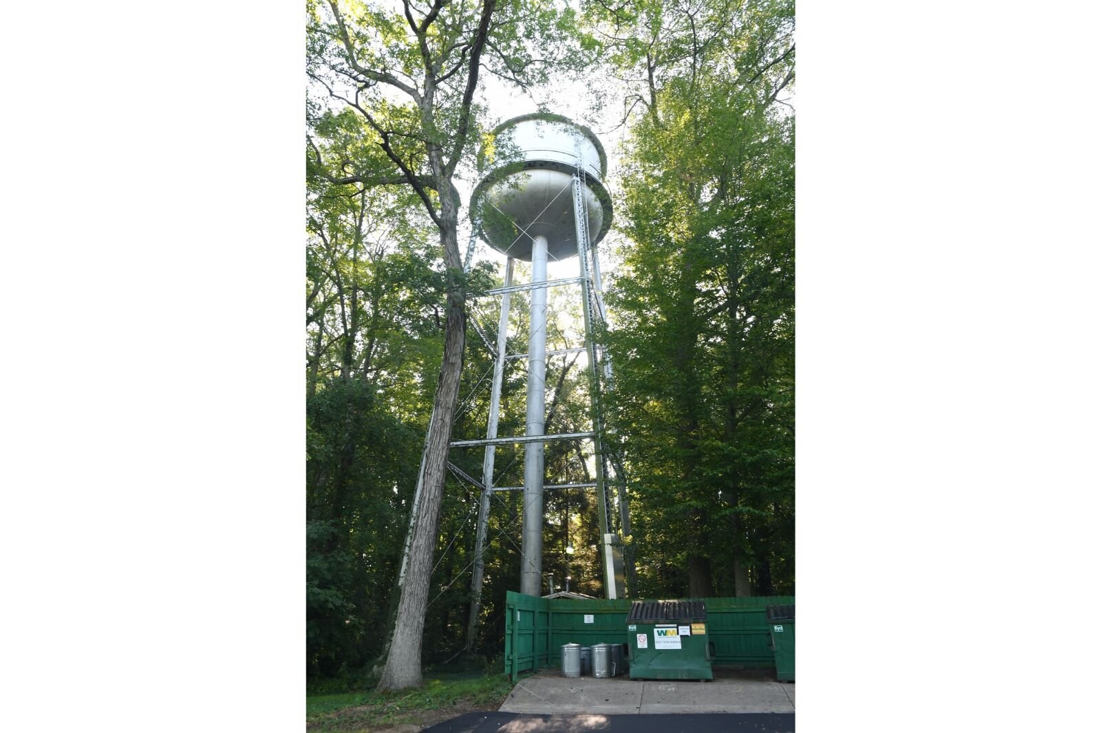 The water tower at Clear Lake Camp has enough water for use in fire supression, if needed.