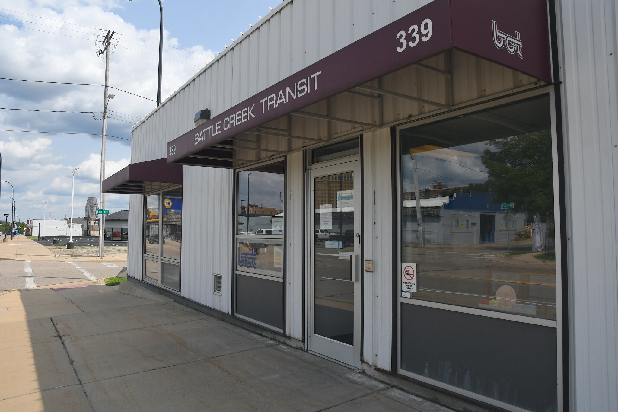 BC Transit is located on West Michigan Avenue near downtown Battle Creek.