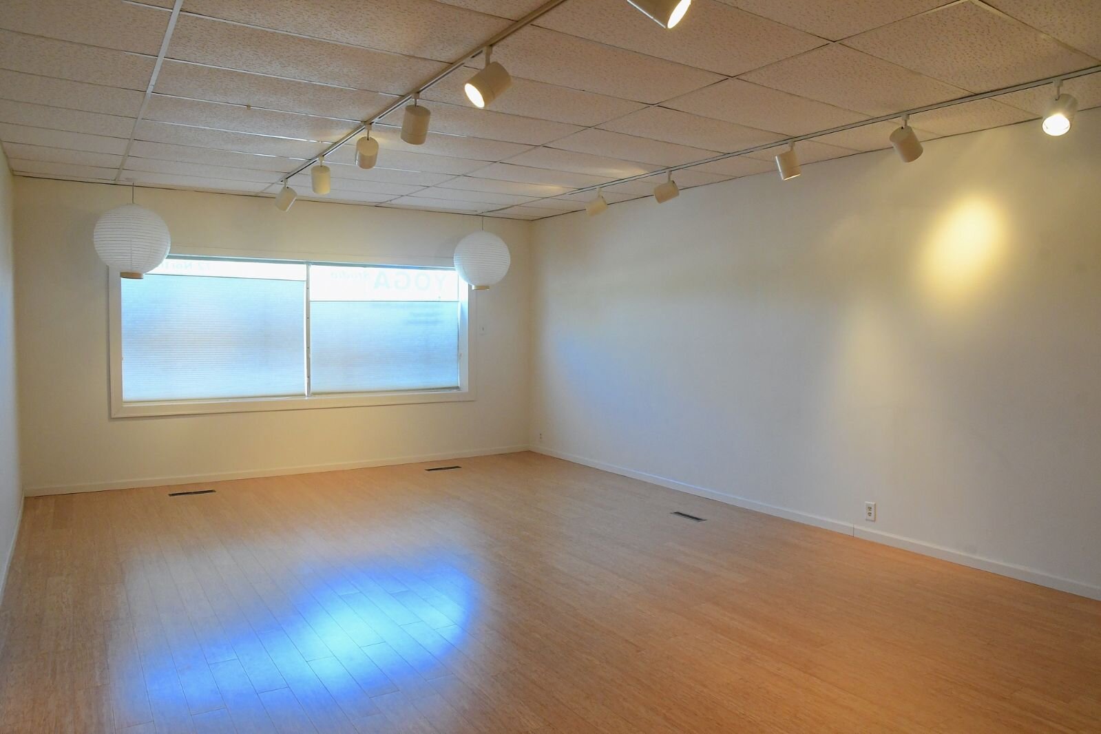 The front room inside the Sokukoji Buddhist Temple Monastery’s Karma House is where yoga classes are offered