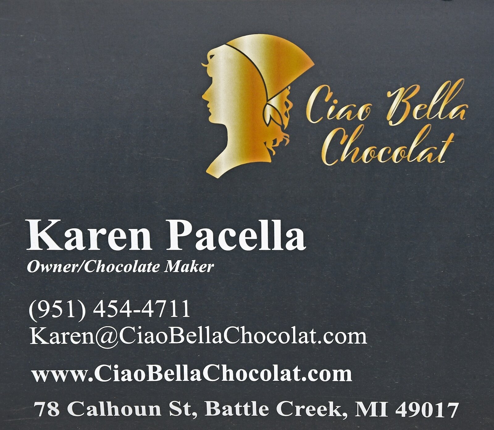 Ciao Bella Chocolat is owned by Karen Pacella.