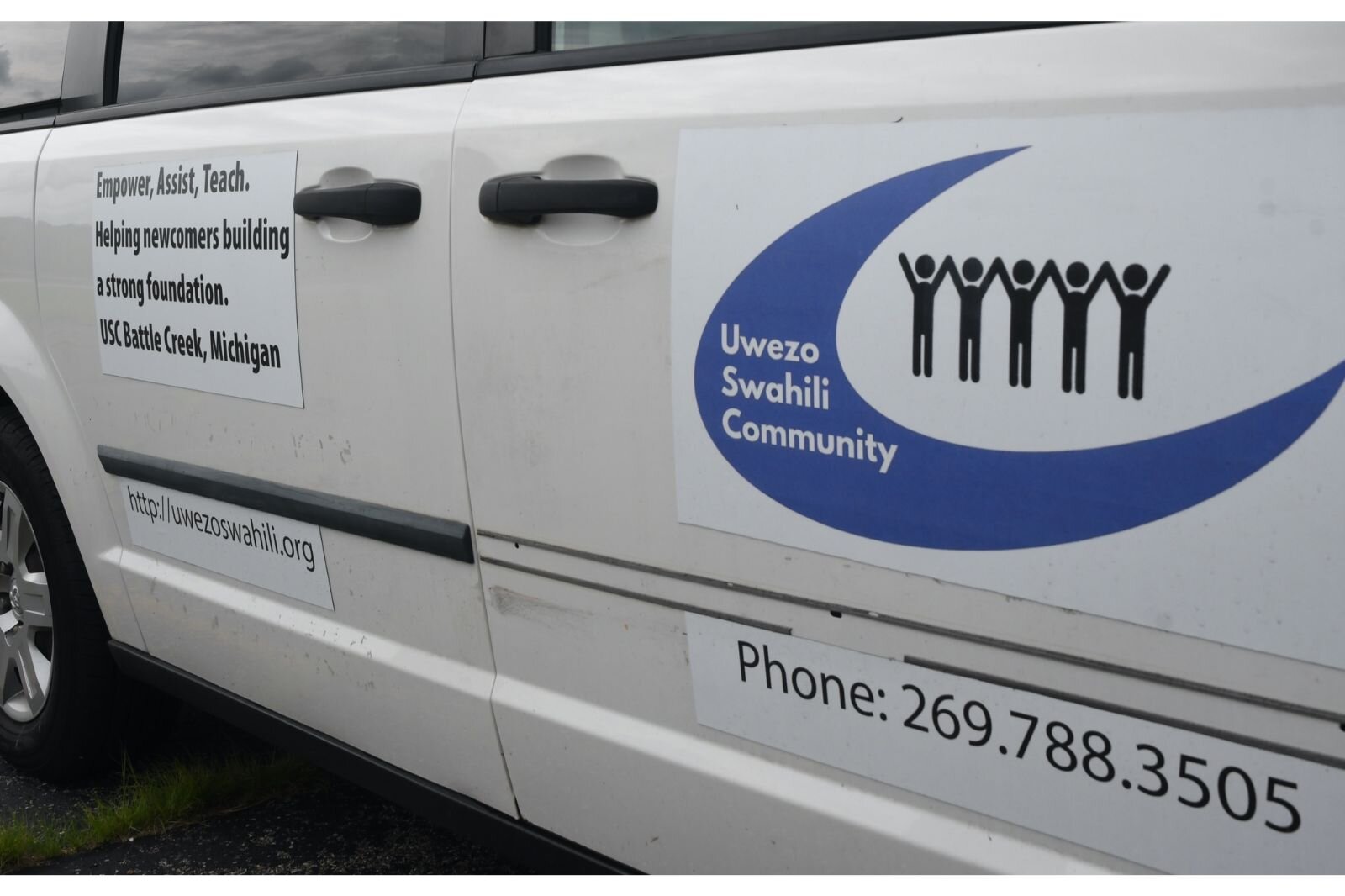 This van is used by members of the the Uwezo Swahili Community. 