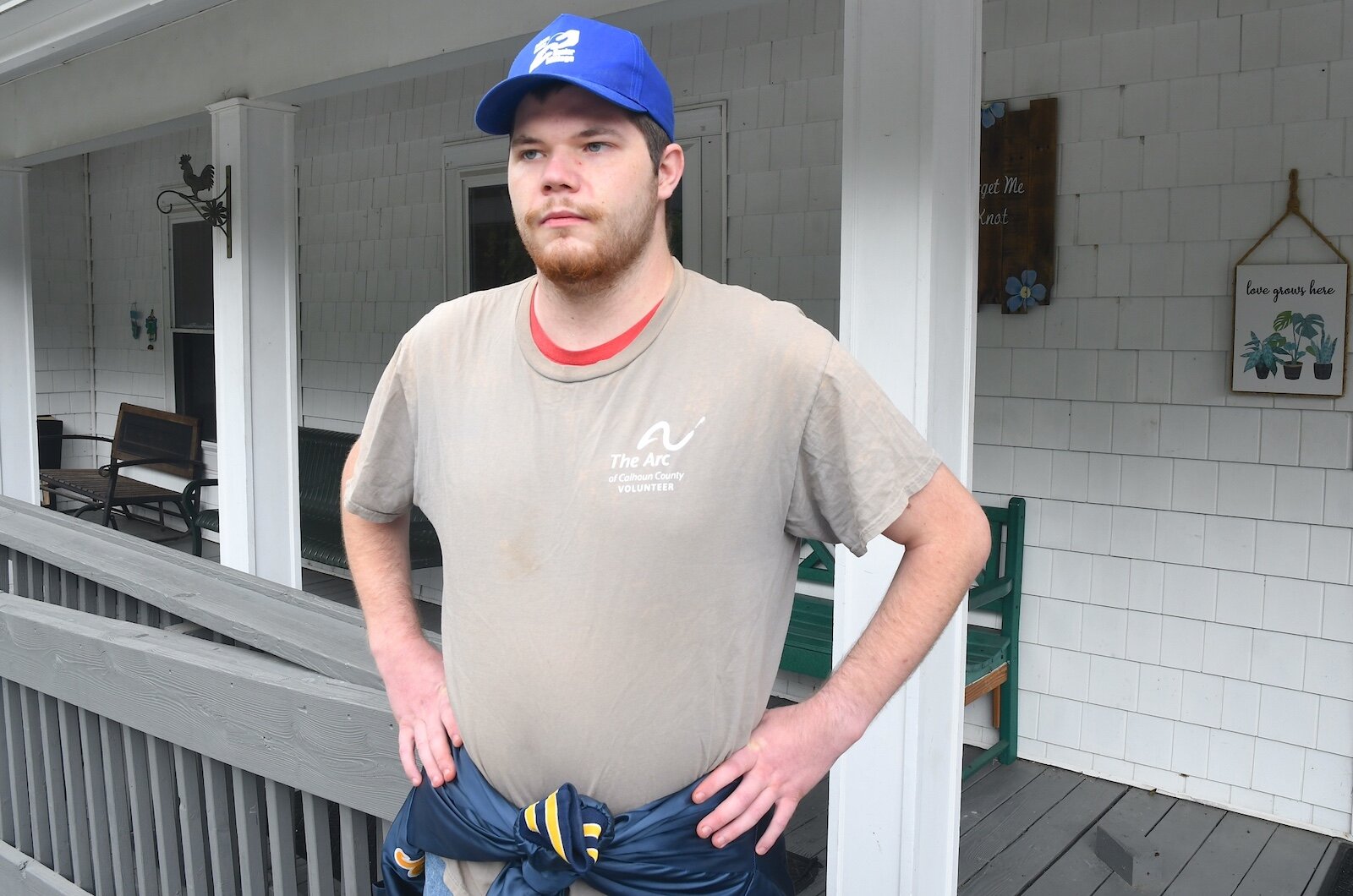 Aaron Darling volunteers at the The ARC.