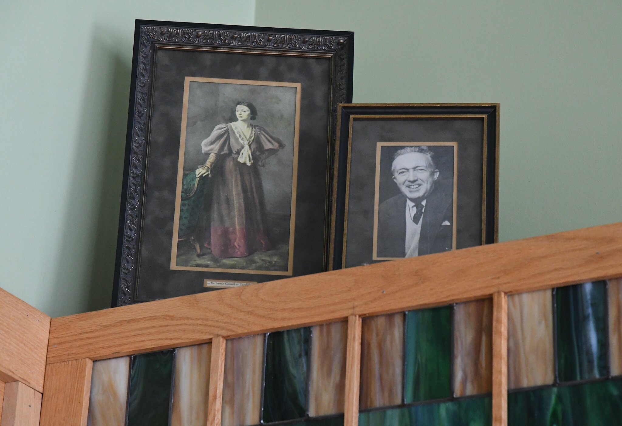 Pictures of the actress Katherine Cornell and her husband, Guthrie McClintic, are on the wall of the Great Escape Stage Company.