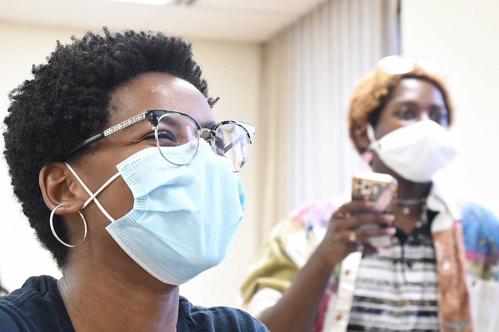 Chloe Davis, left, Travon Moore and other Western Michigan University students rehearse for an upcoming performance of “Guys and Dolls” with the Battle Creek Symphony Orchestra.