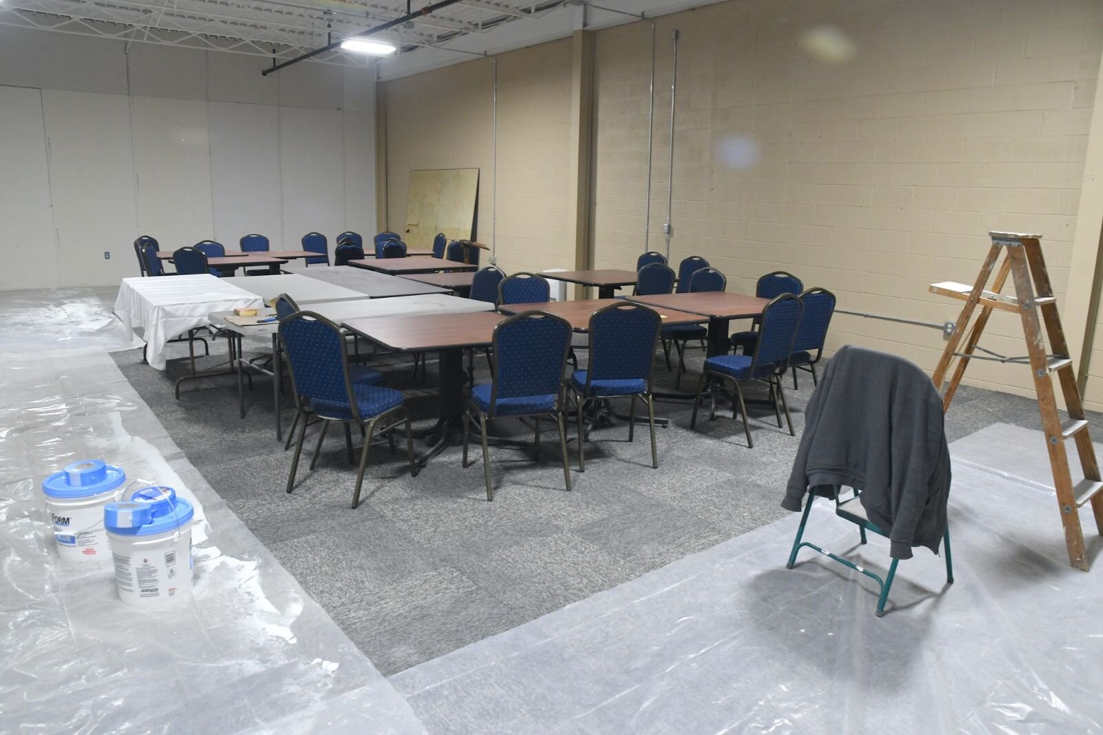 Future community room at the the Battle Creek Regional History Museum