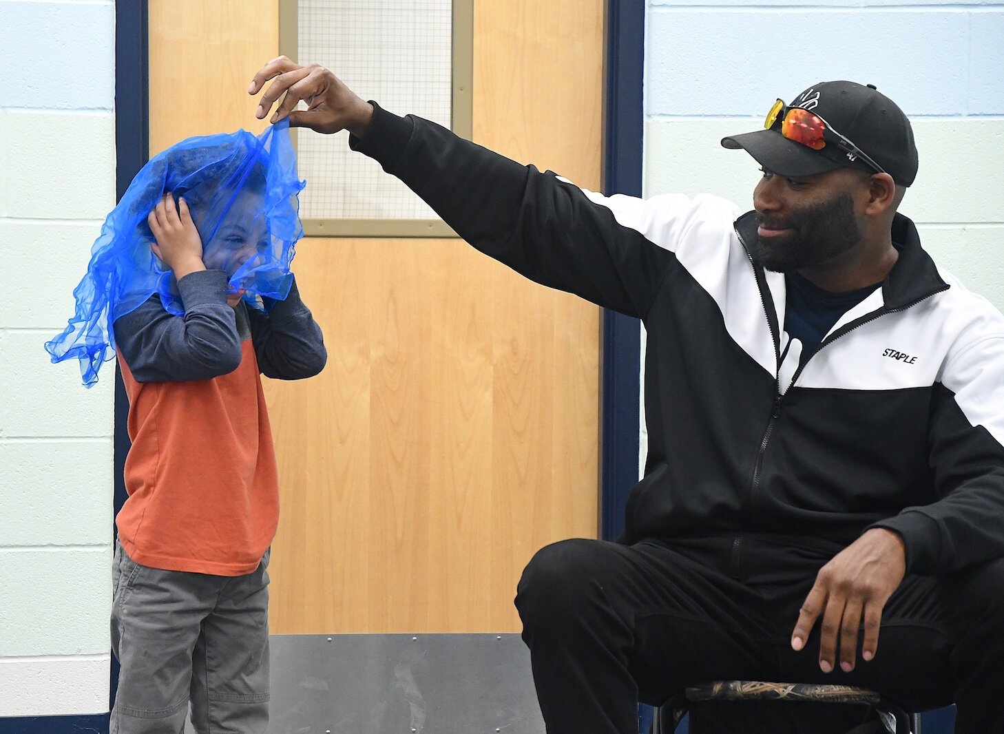 Malik Washington, 3, enjoys his time at the Battle Creek Music Center. 