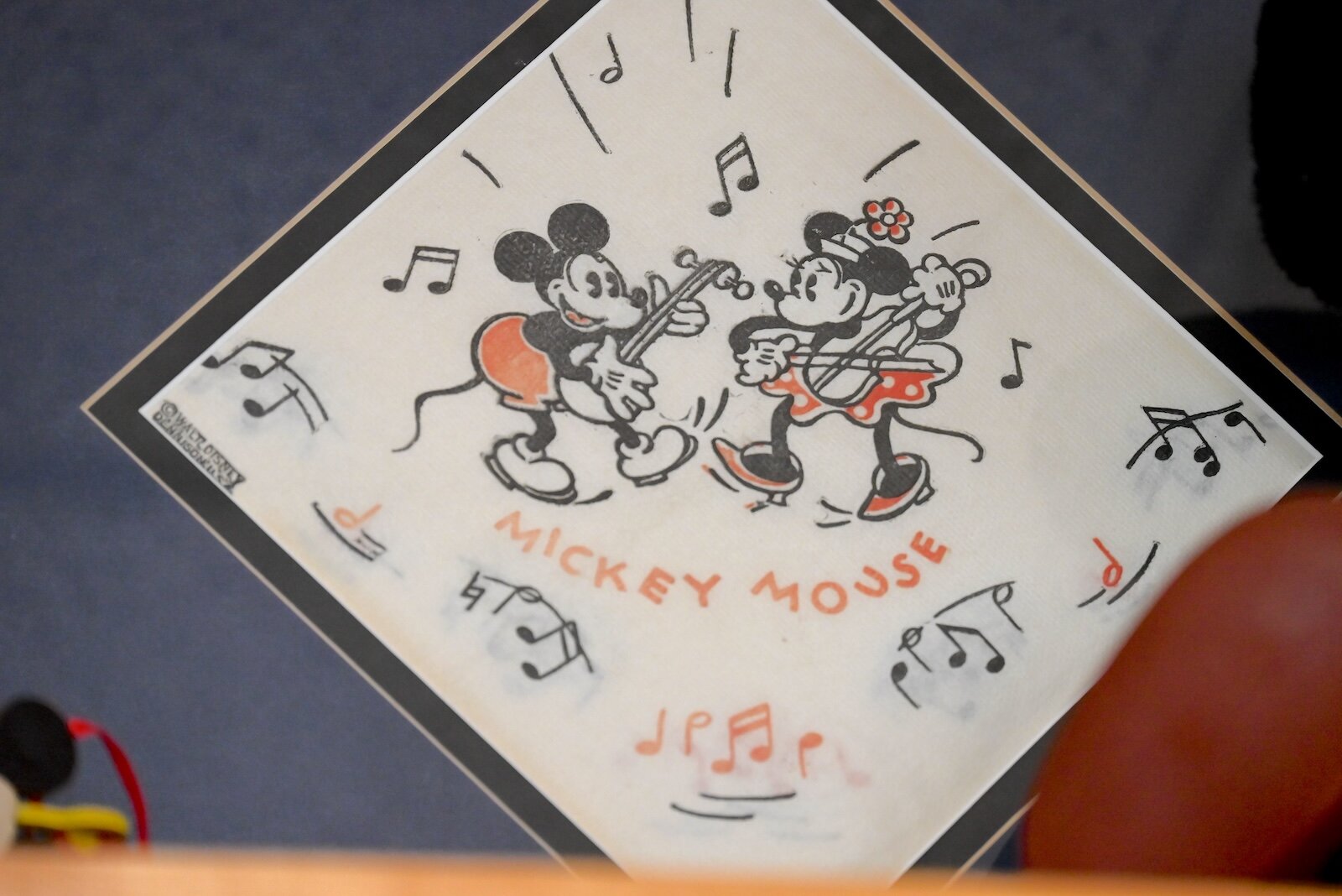 A Mickey Mouse napkin from the 1930s