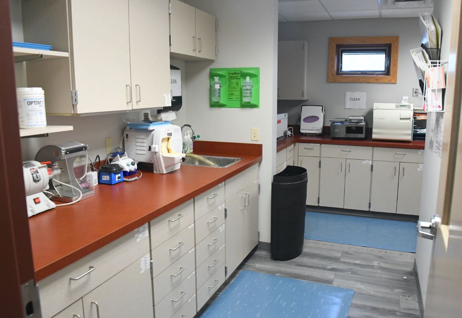 The dental lab at the Nottawaseppi Huron Band of Potawatomi Health Center in Fulton.