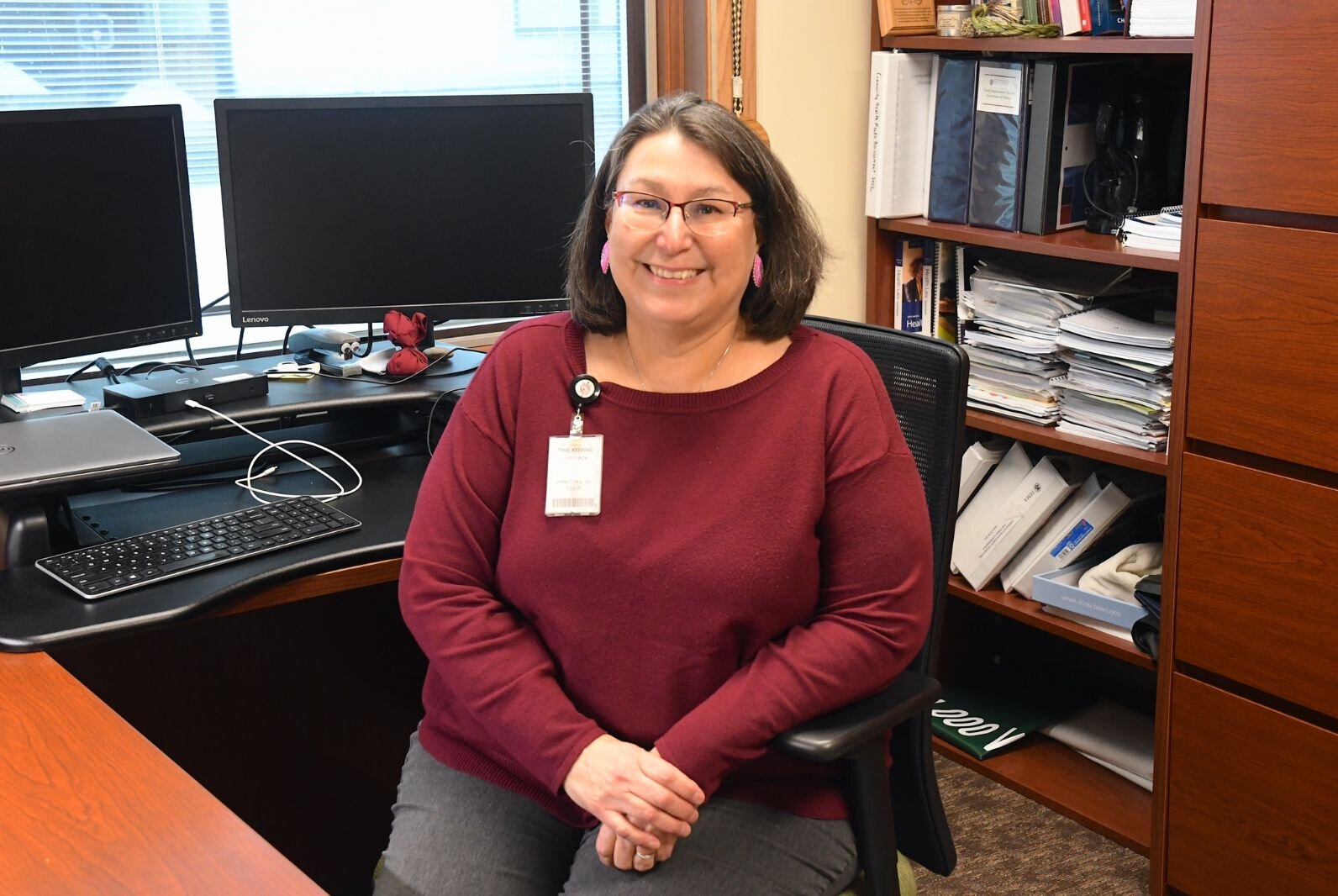 Rosalind Johnston is the Health and Human Services Director at the Nottawaseppi Huron Band of Potawatomi Health Center in Fulton.