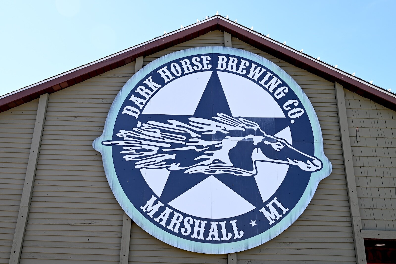 Dark Horse Brewing Company is located on South Kalamazoo Street in Marshall.