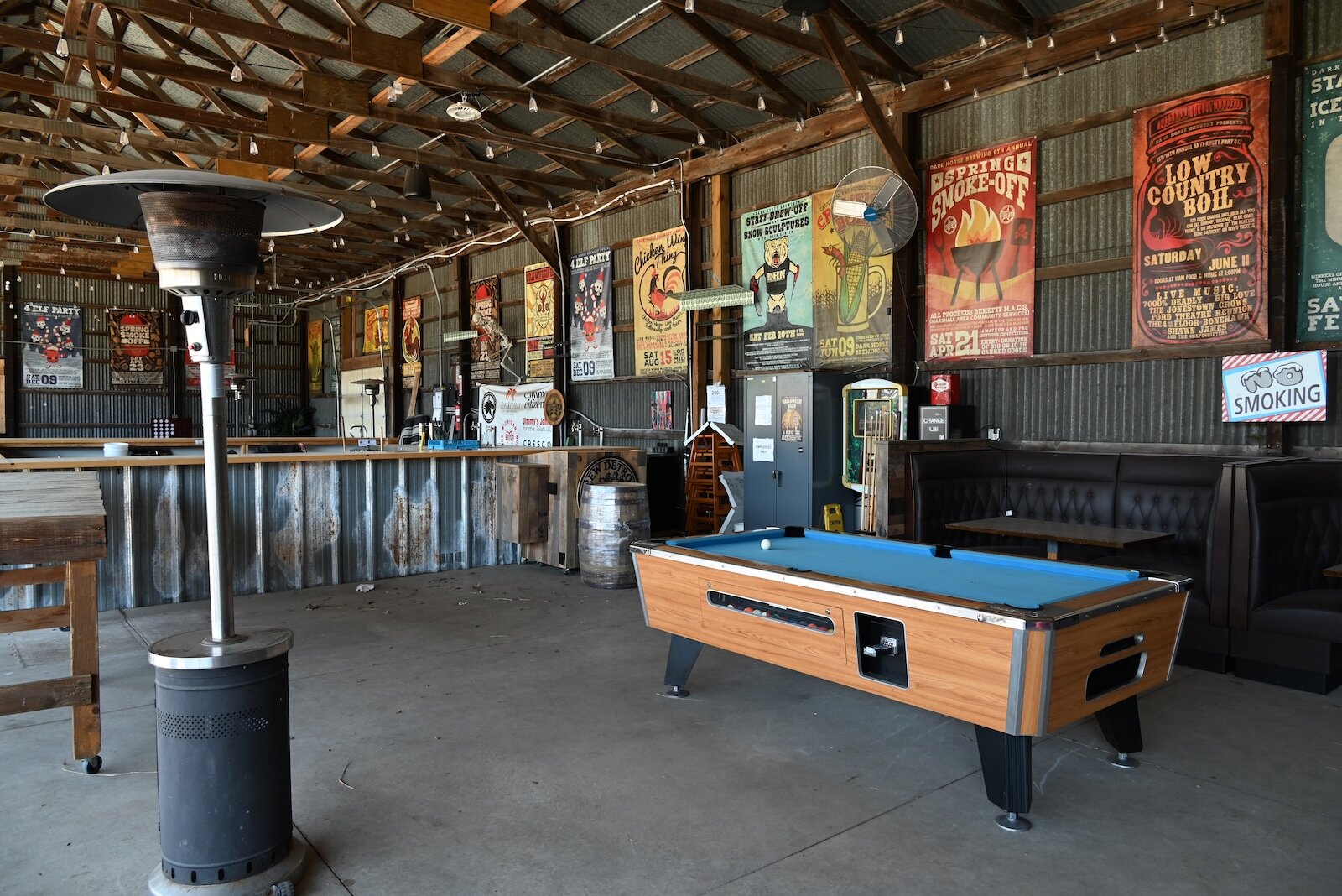 Scenes of Dark Horse’s beer garden, which opened in early May.