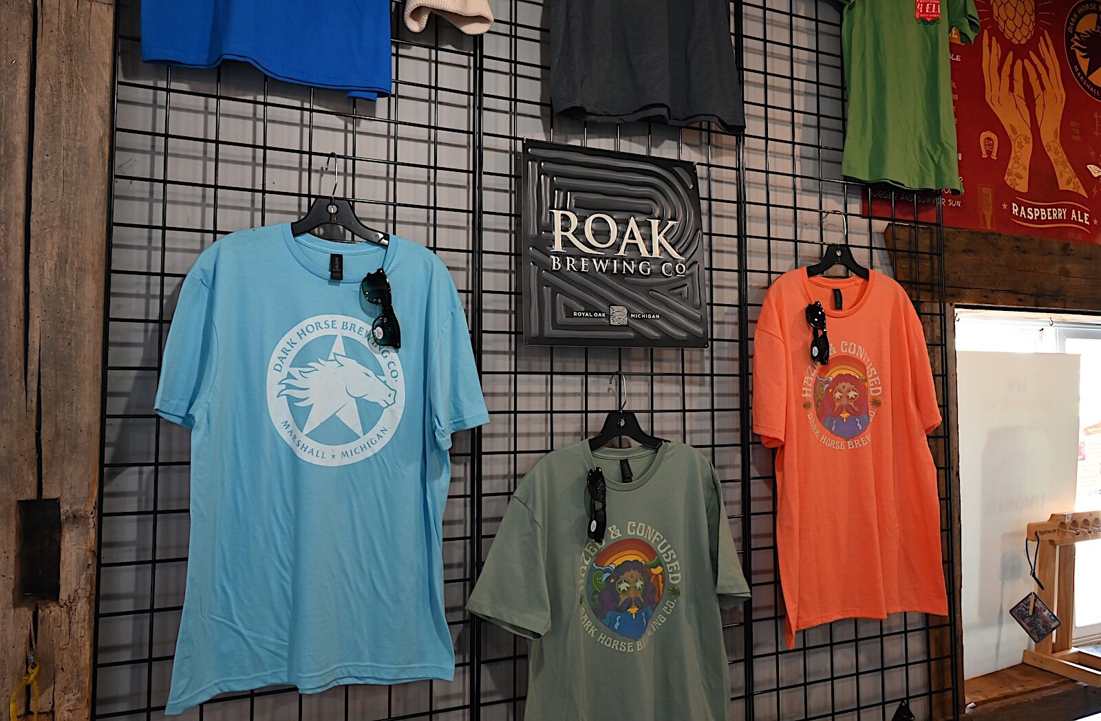 Scenes inside Dark Horse’s Common Market, which features food, alcohol, and other carry-out items.