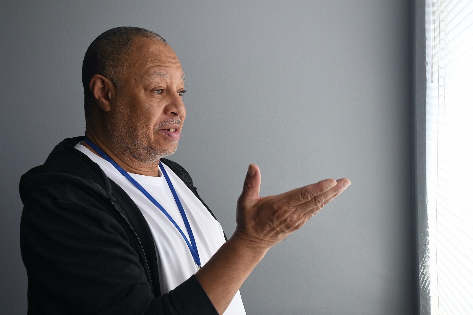 Lowell Wilson loves the morning light that comes into his apartment in Springview Towers.