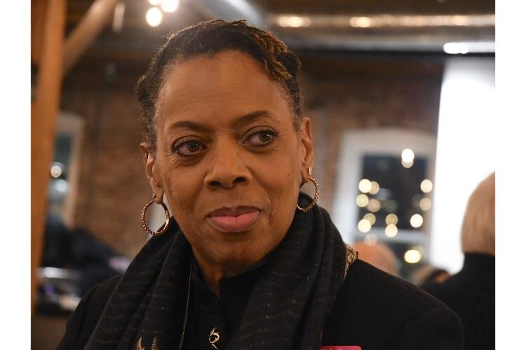 VeLois Bowers, vice president and chief diversity officer for Bronson Healthcare, shares her thoughts during the Battle Creek Coaliton for Truth, Racial Healing and Transformation’s Envisioning Dinner on the National Day of Racial Healing, January 16