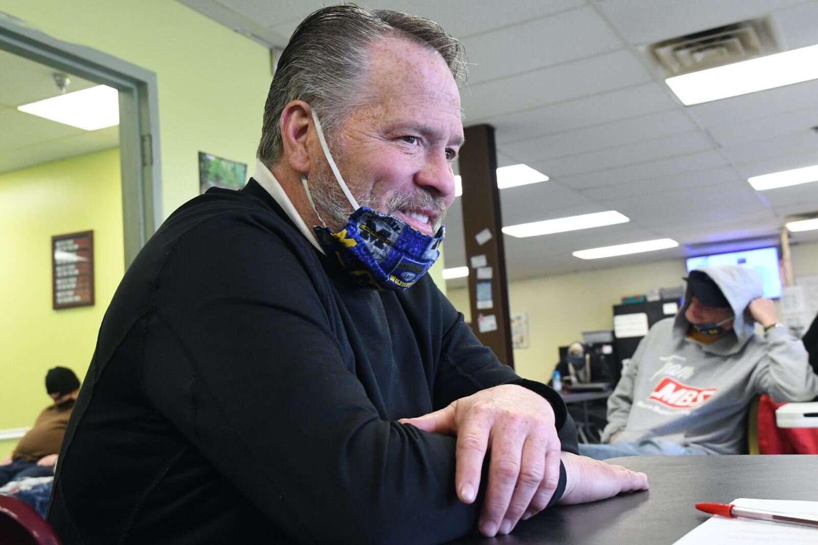 Kevin O’Brian, a consumer at the SHARE Center, received the COVID-19 vaccine.