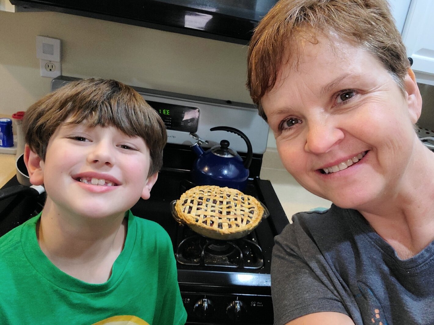 Karla Fales and her grandson Isaac.