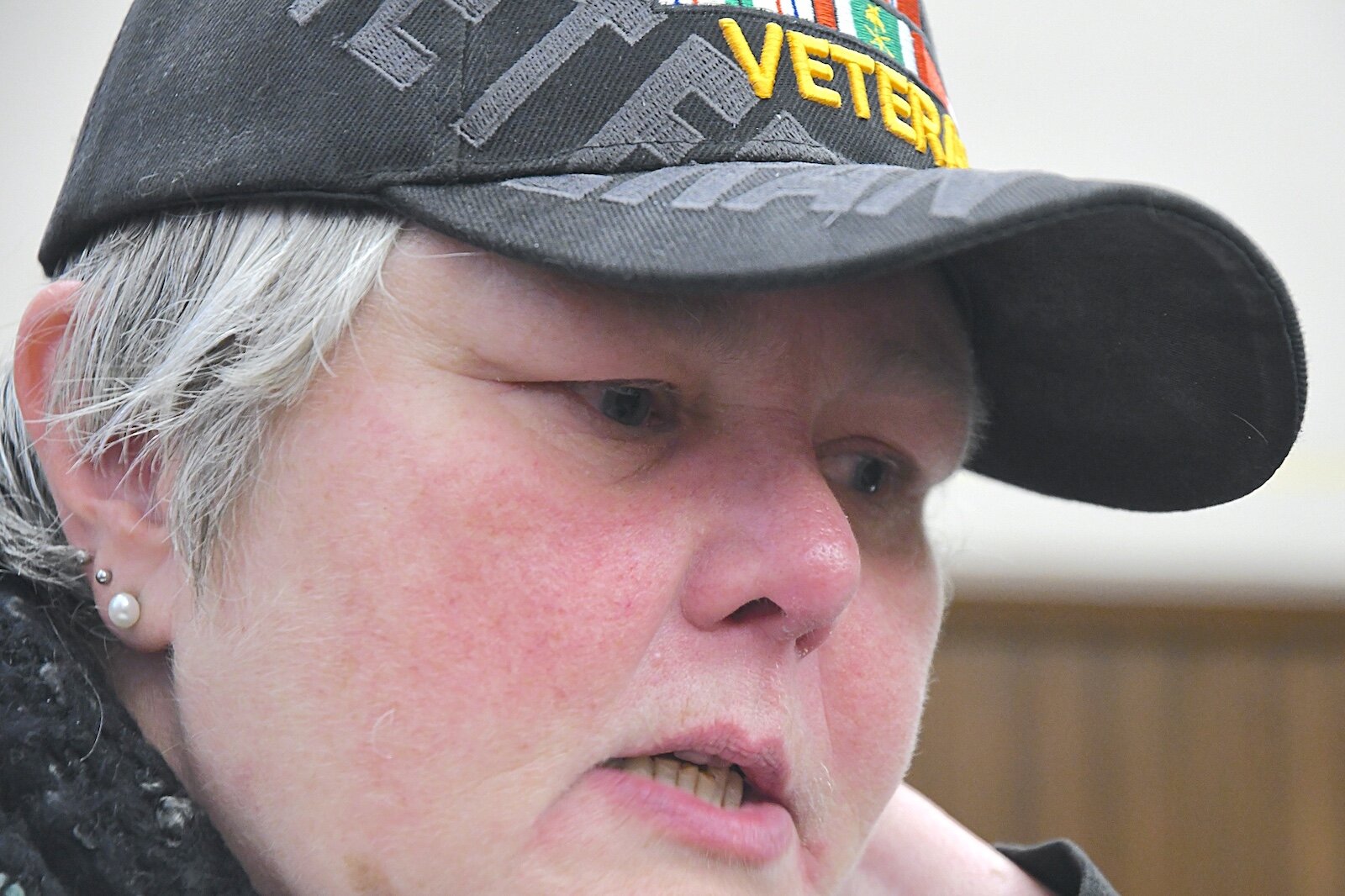 Mary Bourgeois, a U.S. Army veteran, reflects on part of her service.