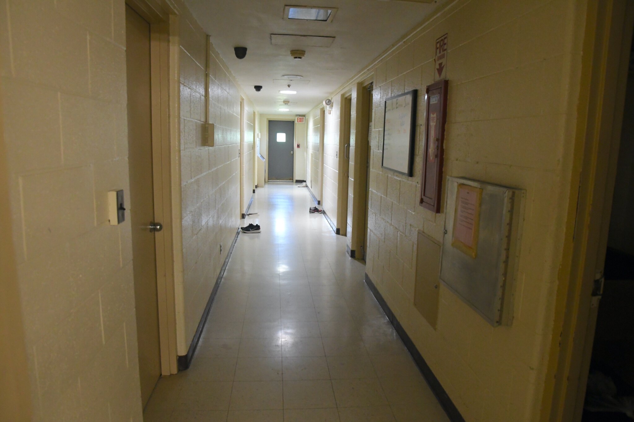 One of the hallways of residents area of the Calhoun County Youth Center which will be remodeled.