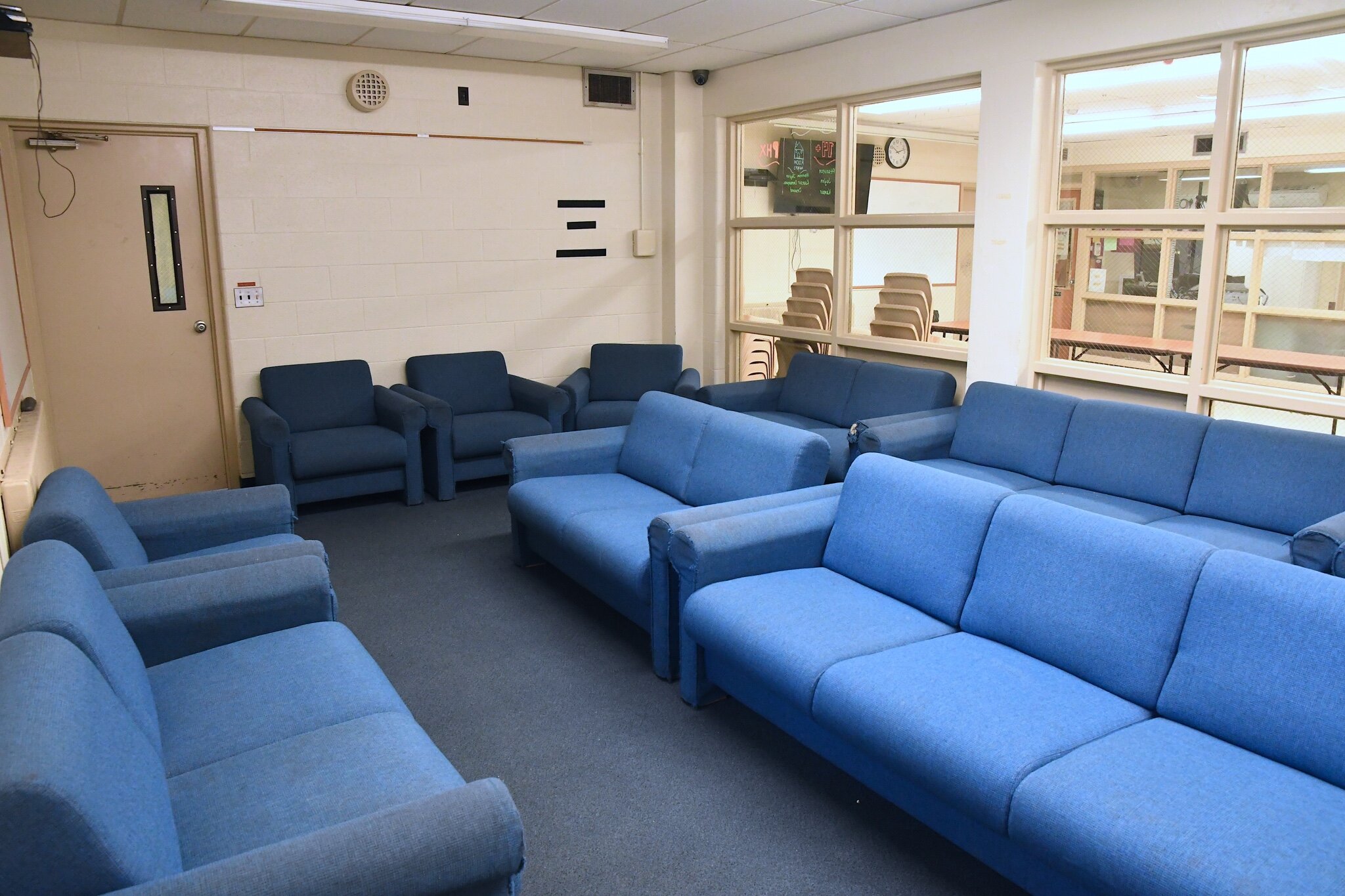 Two of the rooms inside the Calhoun County Youth Center which will be remodeled.