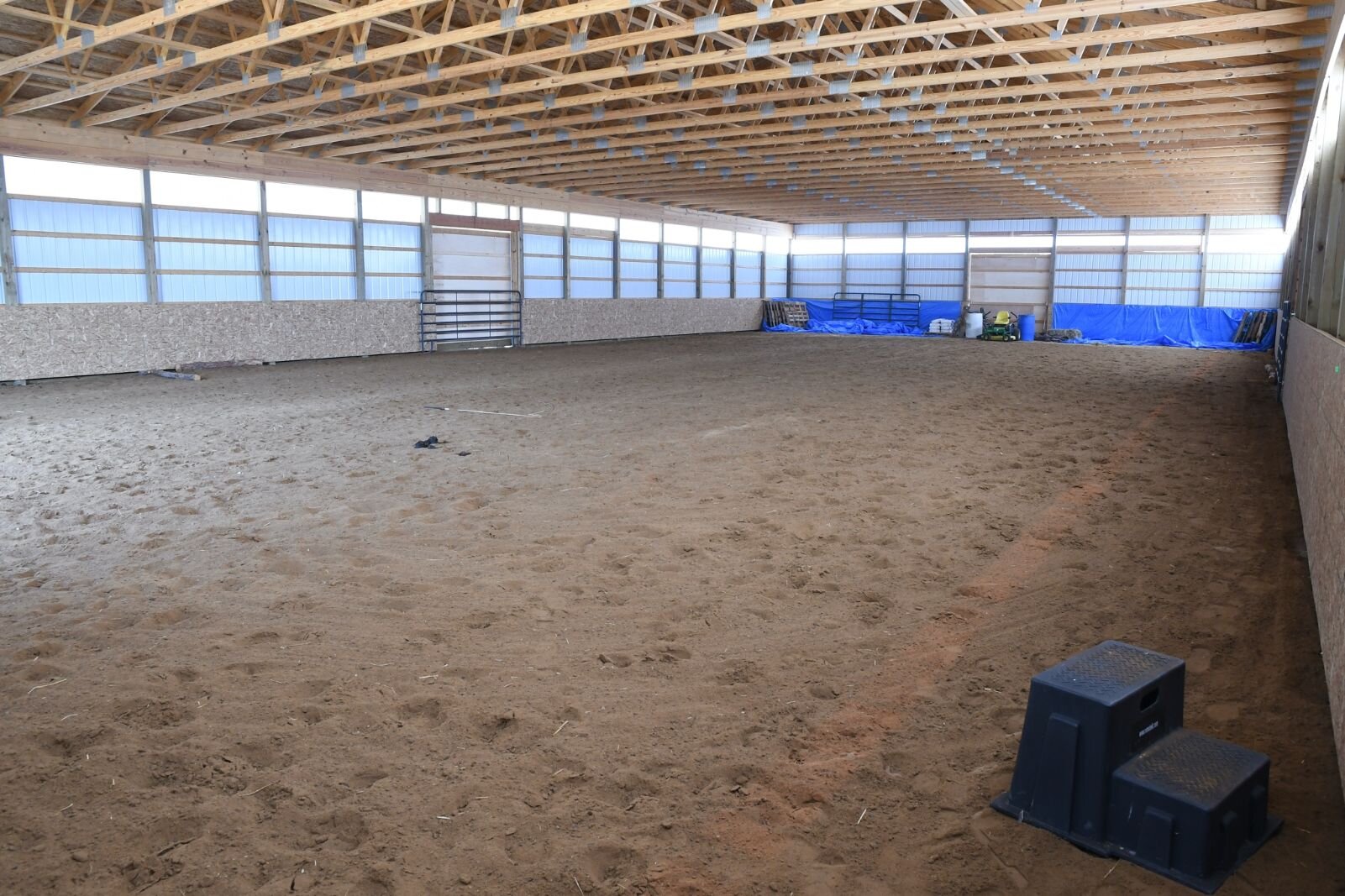 Inside the show barn at Paint Pony Haven.