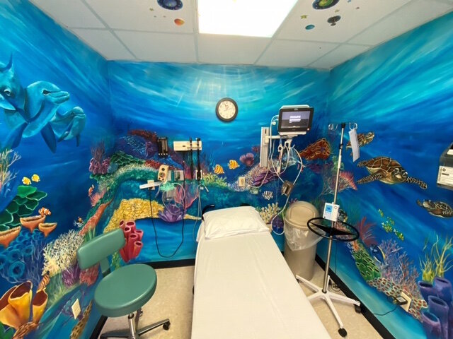 This is the Pediatric Hematology and Oncology Phlebotomy Room. A priority of the fundraising campaign will be the addition of a new child and family psychologist to be available for cancer patients and their caregivers at Bronson Children’s Hospital.