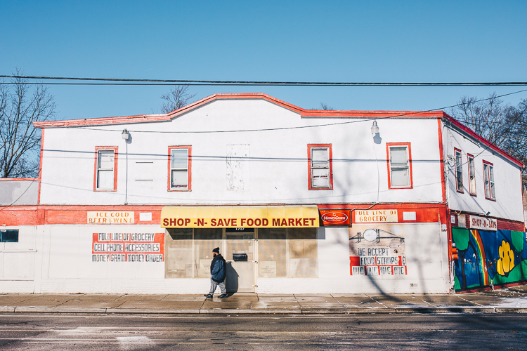  The Shop-N-Save Food Mart, 1727 E.Main, is one of few places to buy necessities on the Eastside, though Harding's Market is right outside the border on East Main Street.